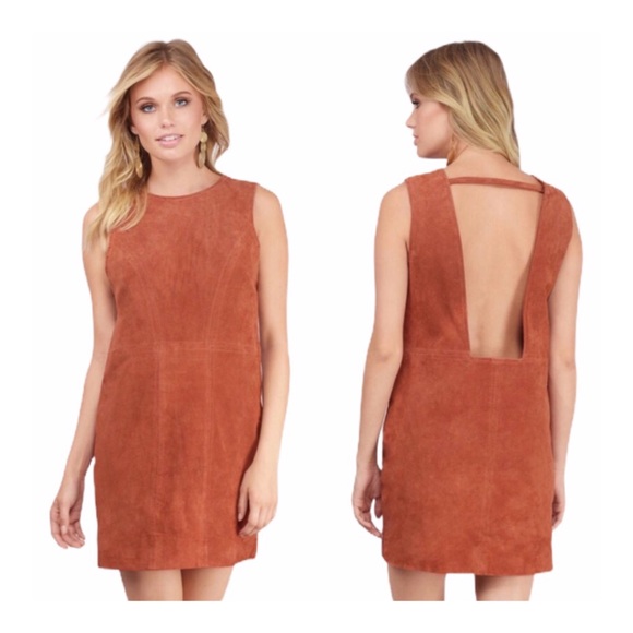 Tobi Rust Shifting Sides Open Back Dress NEW - Picture 1 of 6